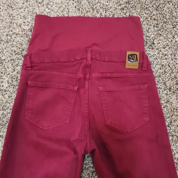 Maternity skinny jeans, maroon color, size 26 - Picture 3 of 5